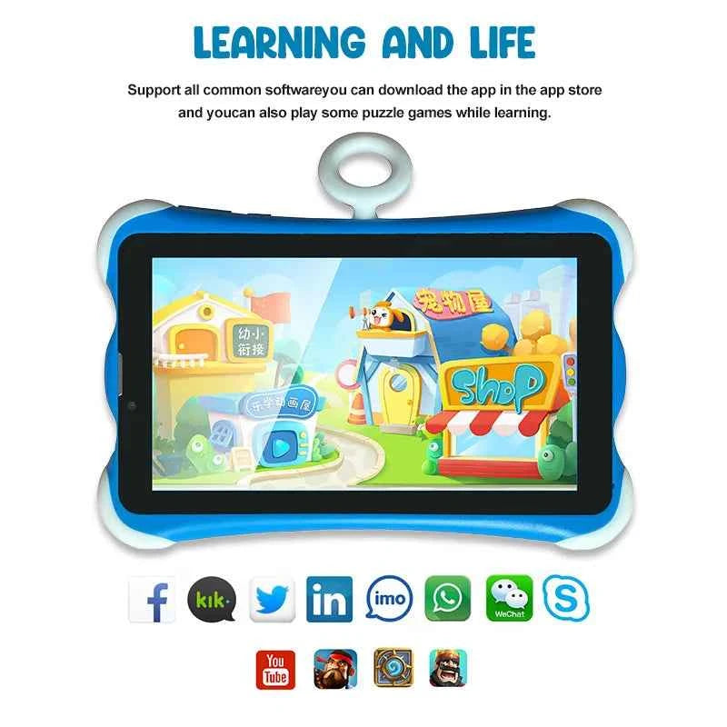 7 Inch Android Kids Tablet WIFI & 3G Internet Connection Education with Sim Card Children Gaming Tablets