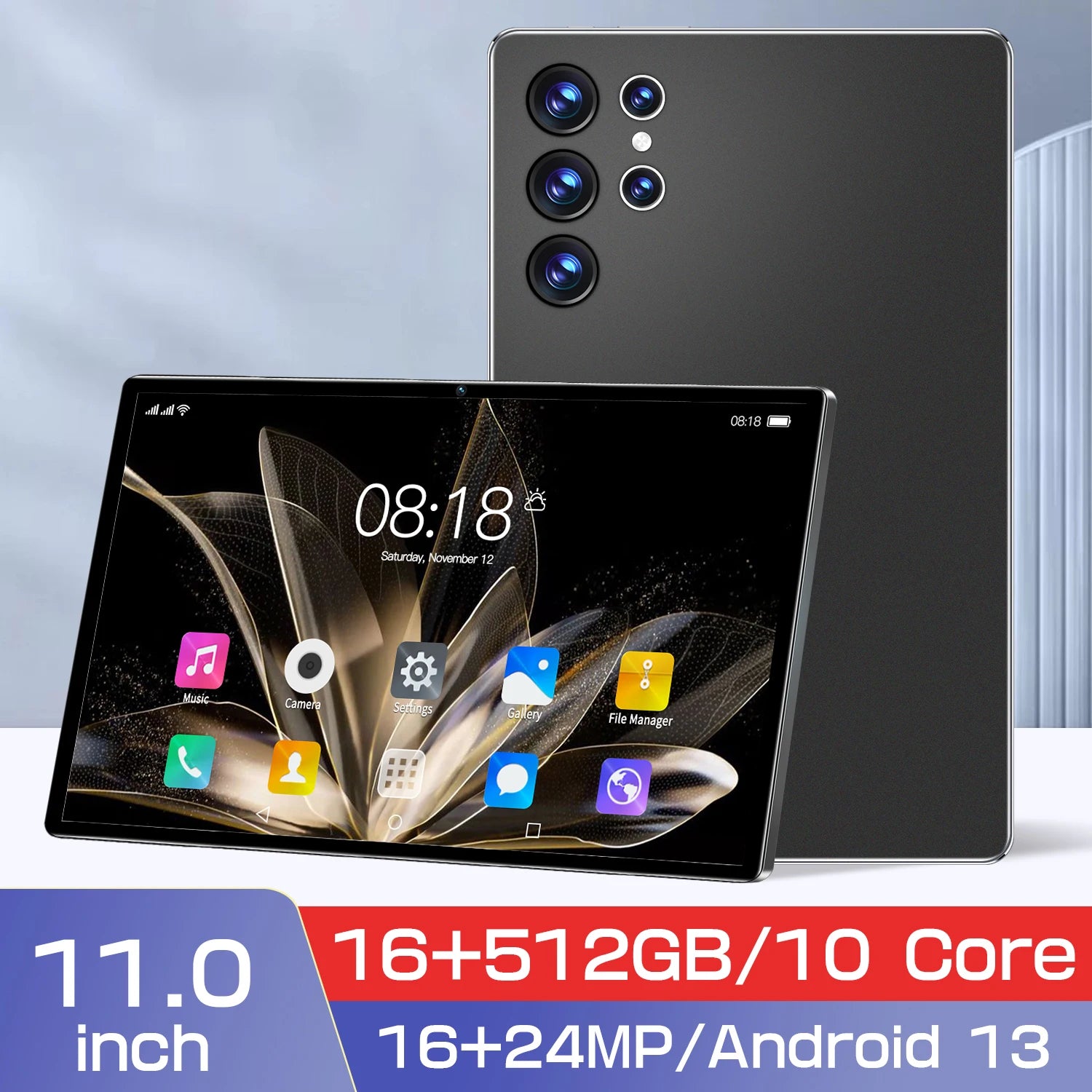 16GB+512GB Dual SIM Android Tablet 10.1 Inch, Educational with Phone Call Feature  S23U  Branded