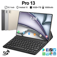 Pro 13 Android Tablet with 10.1 Inch Display Snapdragon 8 Gen3 16GB RAM 1TB ROM  10000mAh Battery 5G LTE and GPS