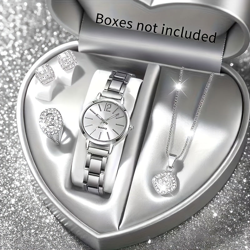 Women's Quartz Watch & Jewelry Set