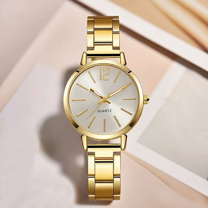 Women's Quartz Watch & Jewelry Set