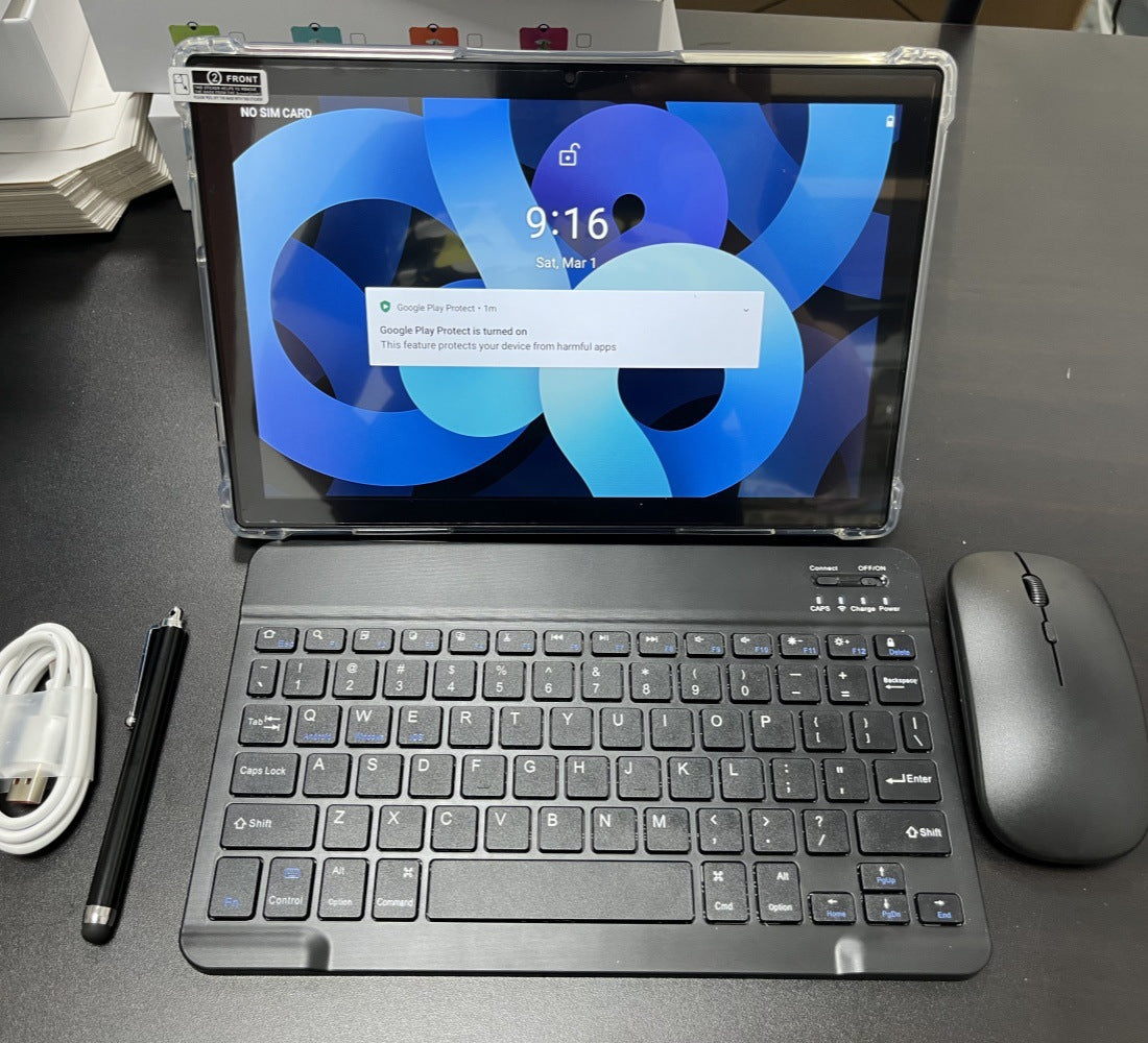 4G+32G (8G+128G) US standard / Blue ((Data Cable + Charger + OTG Interface + Instruction Manual + Keyboard + Mouse + Silicone Case)