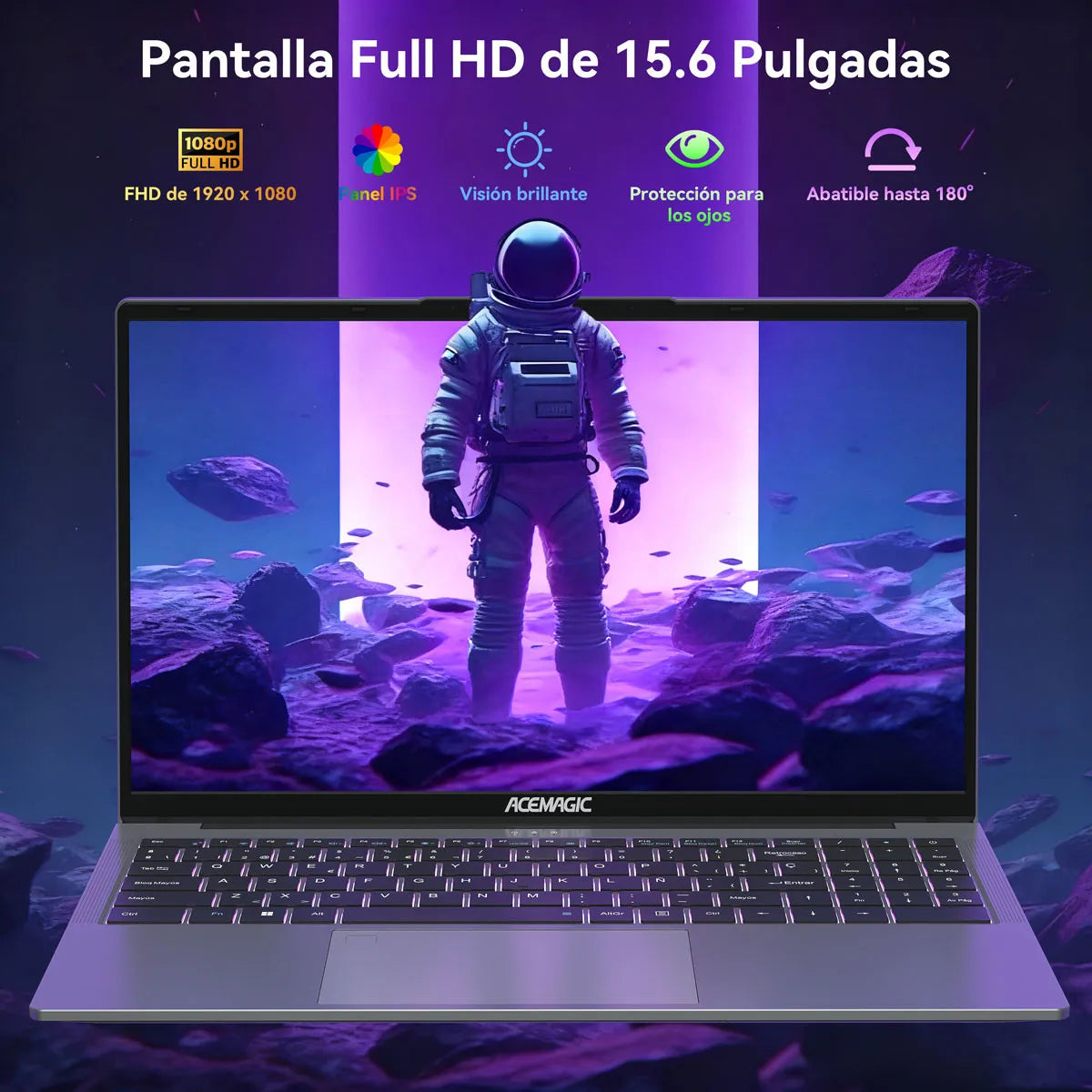 KAMRUI 15.6" Gaming Laptop – AMD Ryzen 7 5825U or Ryzen 5 7430U | 16GB DDR4 | 512GB NVMe | Wi-Fi 6 | Windows 11 Pro