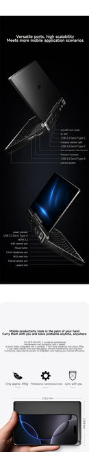 GPD MicroPC 2 2025 – 7" Pocket Laptop | Intel i3-N300 | 16GB DDR5 | Up to 4TB SSD | Touch | Wi-Fi 6 | Windows 11 Pro