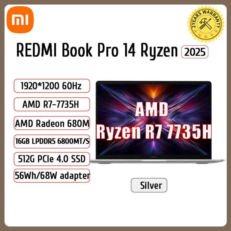 RedmiBook 14 / 16 — Ryzen 5/7, 16GB RAM, 512GB SSD (International Model)