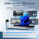 15.6" Office Laptop — Intel Atom x7, 12GB RAM, Up to 2TB SSD, Windows 11