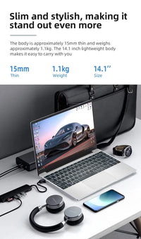 15.6" Office Laptop — Intel Atom x7, 12GB RAM, Up to 2TB SSD, Windows 11