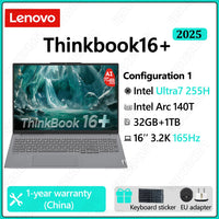 Lenovo ThinkBook 16+ 2024 – Intel Ultra 9 | 32GB DDR5 | 1TB SSD | 3.2K 165Hz | Intel ARC | Thunderbolt 4