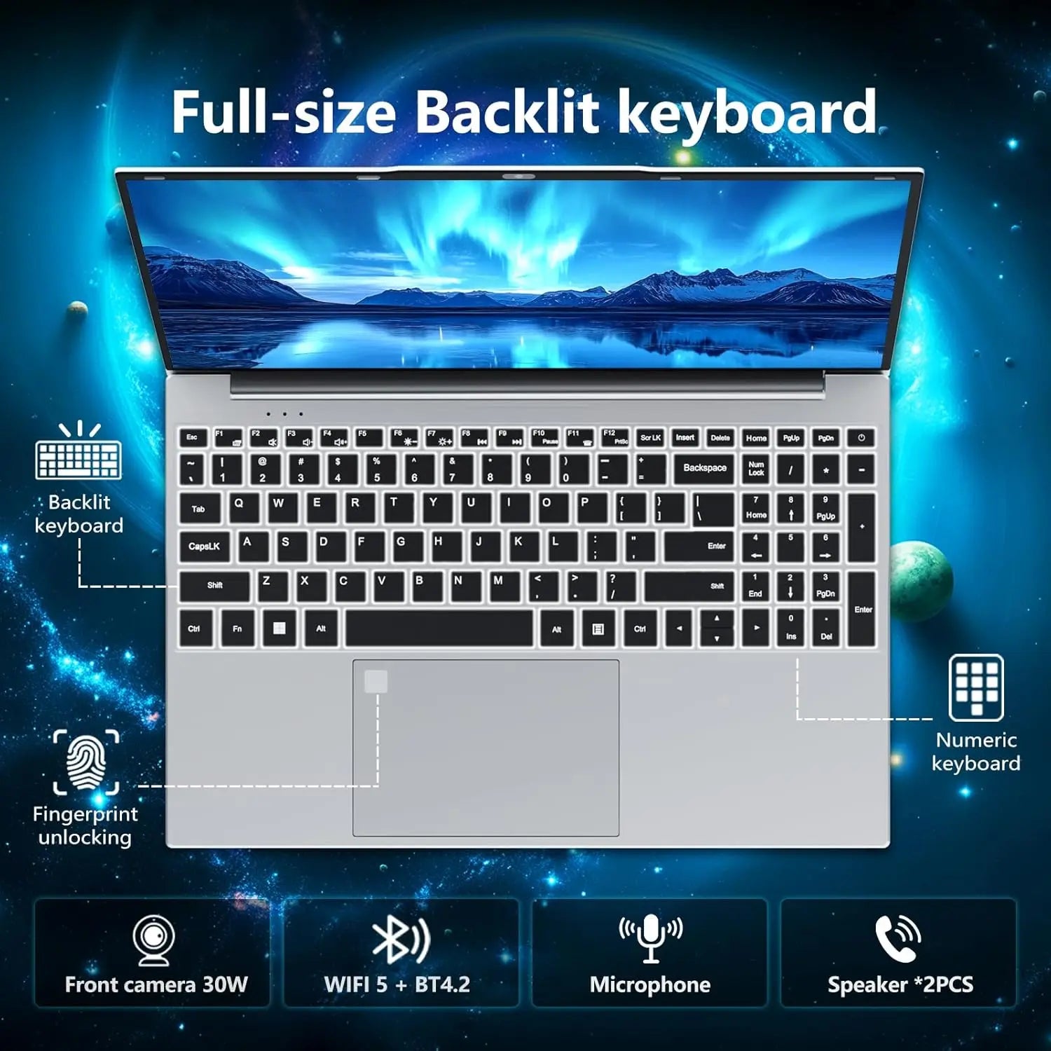 Portable 15.6" Gaming Laptop Computer Intel Core i9 10980HK/9900U Windows 11 PC Gamer 16GB RAM Fingerprint Unlock Notebook PC
