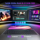 KAMRUI 15.6" Gaming Laptop – AMD Ryzen 7 5825U or Ryzen 5 7430U | 16GB DDR4 | 512GB NVMe | Wi-Fi 6 | Windows 11 Pro