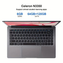 14" Laptop — Intel Celeron N3350, 6GB RAM, 192GB SSD, Windows
