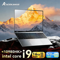 ACEKAMAS 15.6" Gaming Laptop Intel Core i9 10980HK  Windows 11 Pro Gamer PC 16GB DDR4 1TB SSD IPS Notebook Computer Laptops PC