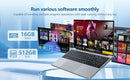Portable 15.6" Gaming Laptop Computer Intel Core i9 10980HK/9900U Windows 11 PC Gamer 16GB RAM Fingerprint Unlock Notebook PC