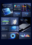 Ninkear N16Pro 16" — Intel Core i7, 2.5K 120Hz, 16GB RAM, 1TB SSD