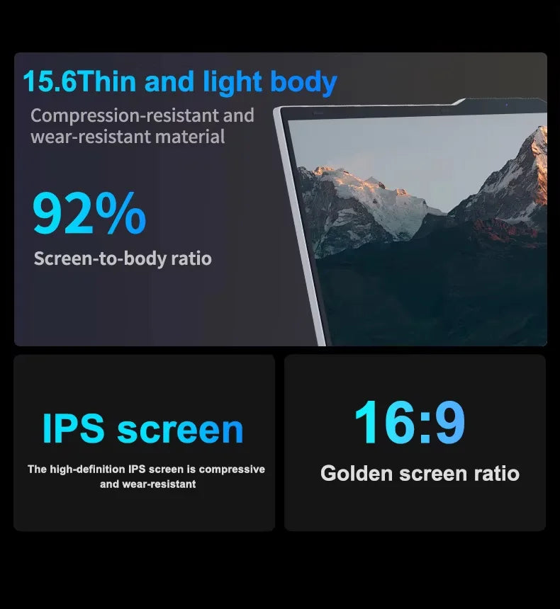 15.6" Gaming Laptop – Intel Core i9 or i3 | 16GB RAM | FHD IPS | Fingerprint | Backlit KB | Windows 11
