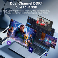 Ninkear N16Pro 16" — Intel Core i7, 2.5K 120Hz, 16GB RAM, 1TB SSD