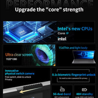 15.6" Gaming Laptop – Intel Core i9 or i3 | 16GB RAM | FHD IPS | Fingerprint | Backlit KB | Windows 11