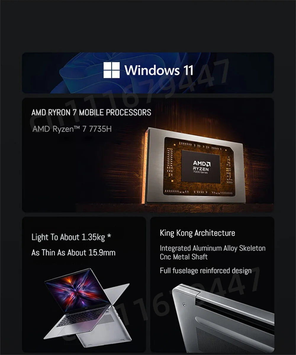 RedmiBook 14 / 16 — Ryzen 5/7, 16GB RAM, 512GB SSD (International Model)