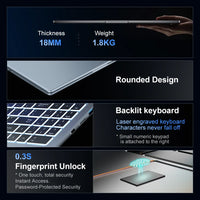 Ninkear N16Pro Laptop 16 inch 2.5K 120Hz Intel Core i7-12700H WiFi 6 16GB RAM 1TB SSD Laptop Windows 11 Notebook Office Computer