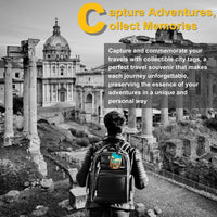 Smart Bag Security Tag - Rome [Pack 2] by Global Lost Recovery Service | 2800+ Airports worldwide