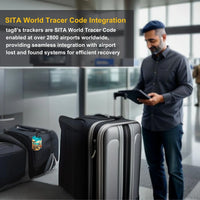 Smart Bag Security Tag - Rome [Pack 2] by Global Lost Recovery Service | 2800+ Airports worldwide